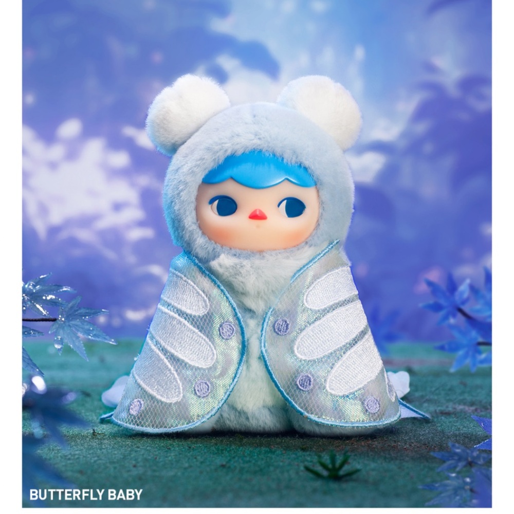 Pop Mart PUCKY Forest Party Series-Vinyl Plush Pendant Butterfly Baby